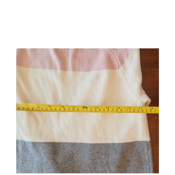 New Charter Club Sweater Color Block Cotton Blend Sz L Sweater - Picture 11 of 12